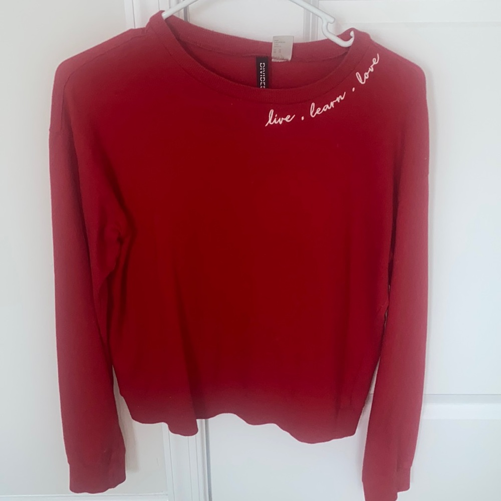 Red H&M long sleeve